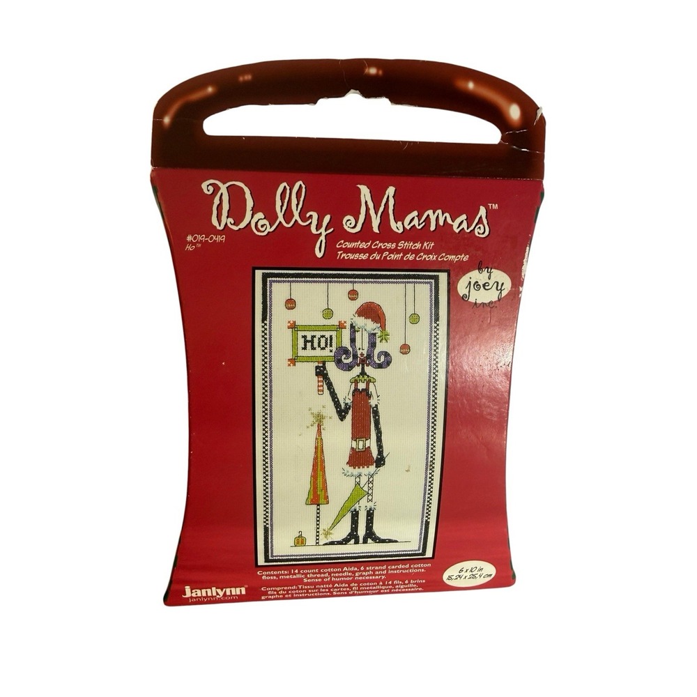 Dolly Mamas Counted Cross Stitch Kit Ho #019-0419 Grannycore Janlynn Funny